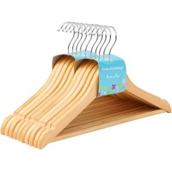 T�jb�jler til b�rn med buksestang - 10 stk brune b�jler til t�j