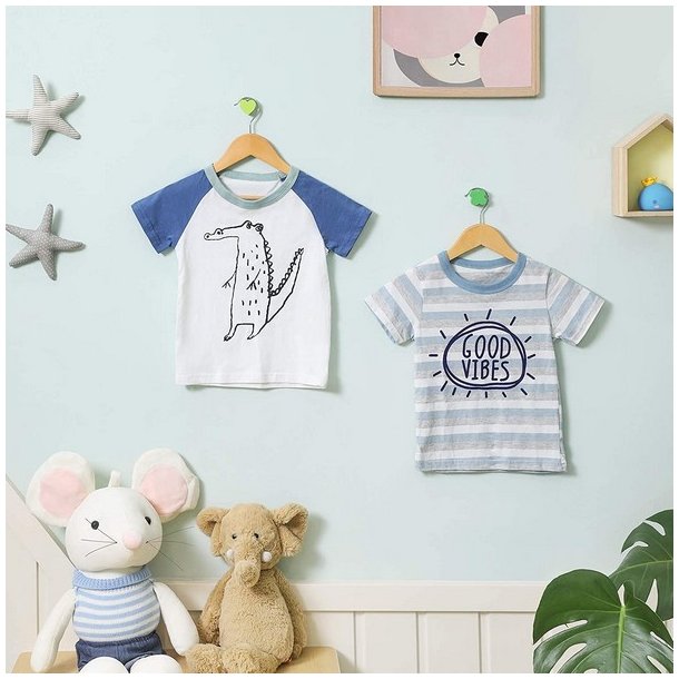 T�jb�jler til b�rn med buksestang - 10 stk brune b�jler til t�j