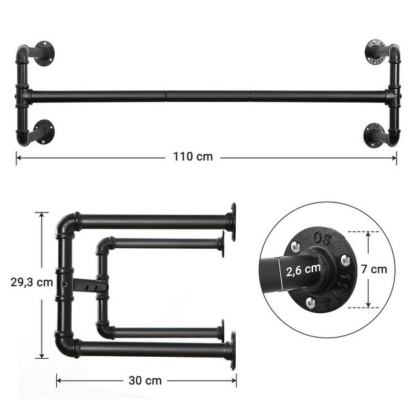 V�gh�ngt t�jstang i vandr�r look - industrielt design