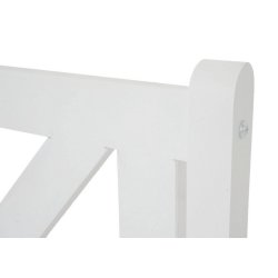 Havebnk og parkbnk - 3 personers 160 cm trbnk - hvid