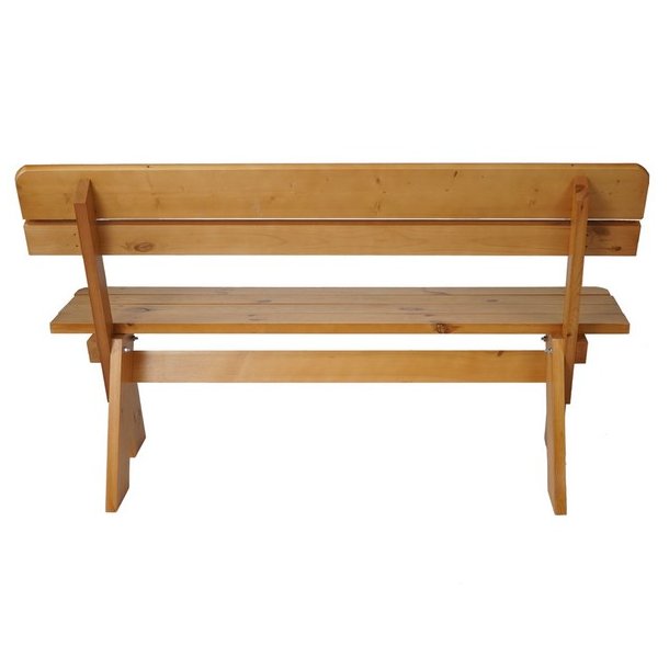 Have bnk - parkbnk og havebnk - trbnk p 148 cm - brun