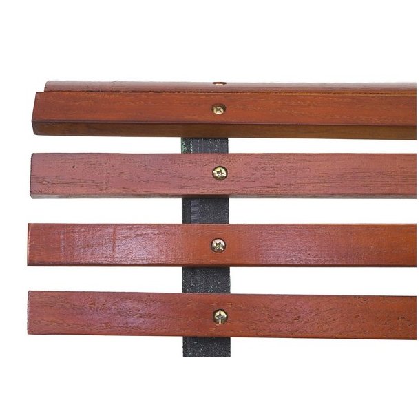 Parkb�nk og haveb�nk - 2 personers brun tr�b�nk p� 122 cm