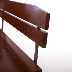 Havebnke - 2 stk sammenklappelige foldbare brune trbnke p 180 cm