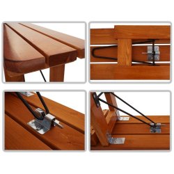 Havebnke 180 cm - 2 stk sammenklappelige foldbare trbnke