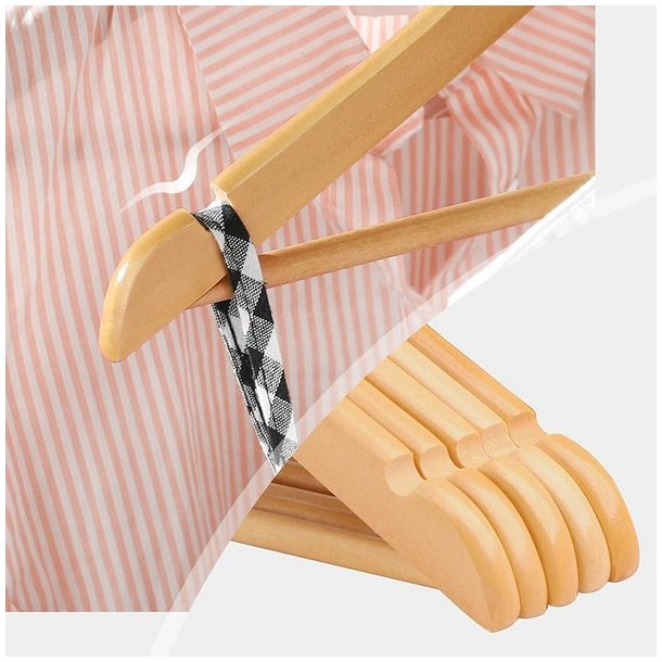 T�jb�jler til b�rn med buksestang - 10 stk brune b�jler til t�j