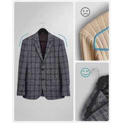 T�jb�jler med buksestang - 10 stk sorte tr�b�jler til t�j