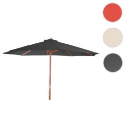 Trparasol 350 cm - antracit haveparasol 3,5 meter