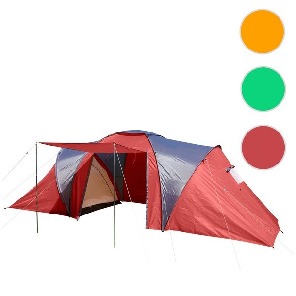 Campingtelt - 4 personers tunneltelt til camping - rdt telt