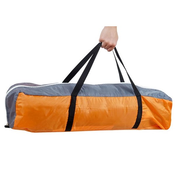 Campingtelt - 6 personers tunneltelt til camping - orange telt