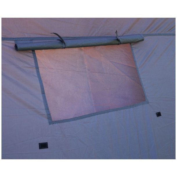 Campingtelt - 6 personers tunneltelt til camping - delbart grnt telt