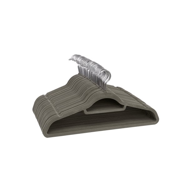 T�jb�jler i velour med skridsikker buksestang - 20 stk gr�