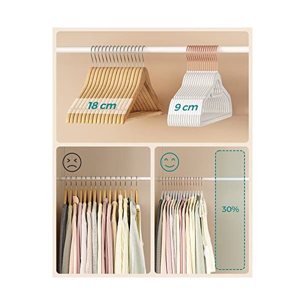 T�jb�jler i velour med skridsikker buksestang - 30 stk hvid