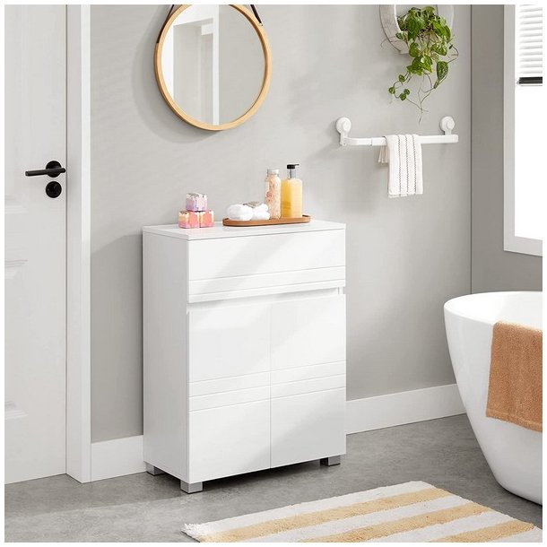 Badevrelsesskab - skab - opbevaringsskab - hvid 60 x 30 x 80