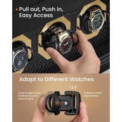 Displayske til 9 ure - urkasse til armbndsure - sort