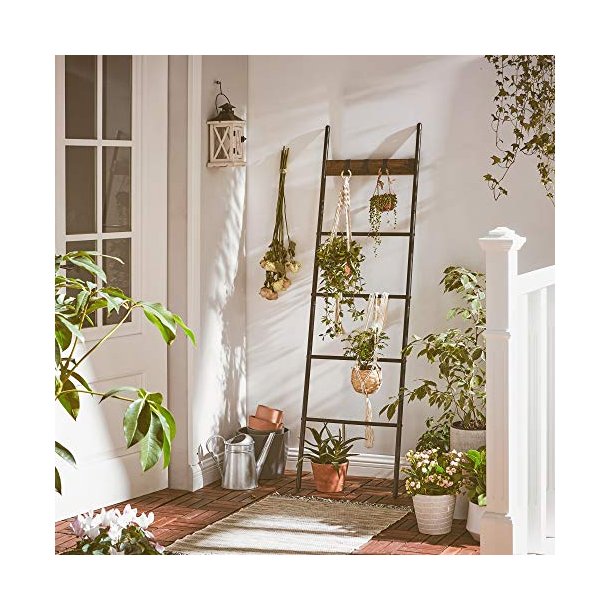 Stigereol - udstillingsreol - stativ - rustik brun - 160 x 44