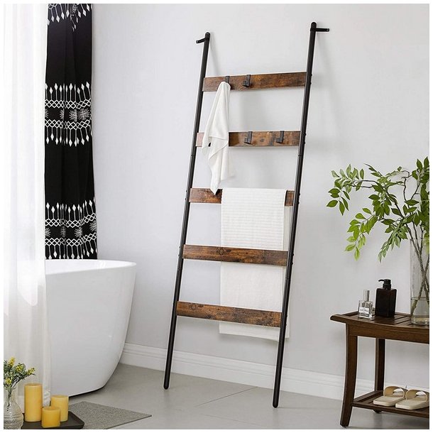 Stigereol - udstillingsreol - stativ - rustik brun - 178 x 65