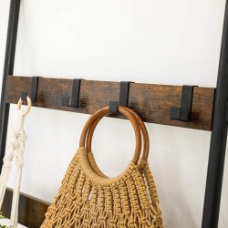 Stigereol - udstillingsreol - stativ - rustik brun - 178 x 65