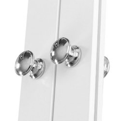 Spejlskab - v�gh�ngt skab med 2 spejld�re - hvid 58 x 56 x 13 cm