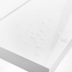 Hylde i tr - vghngt trhylde - hvid vghylde 40 x 20 cm