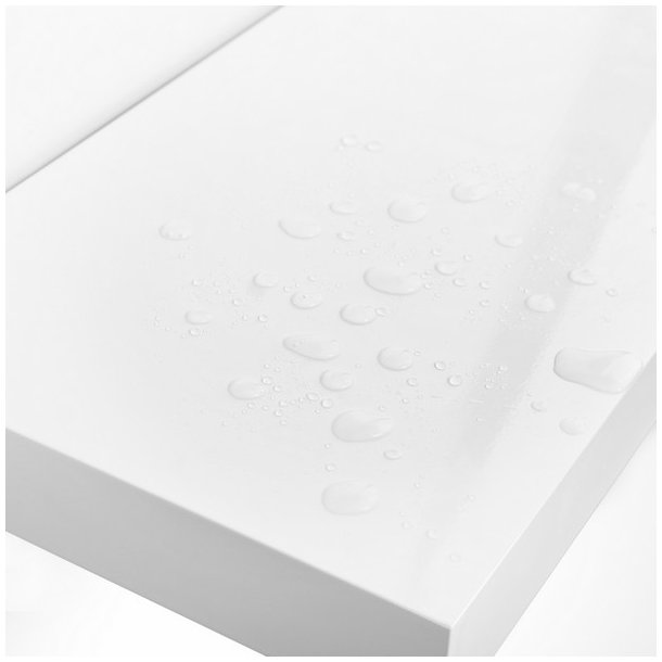 Hylde i tr� - v�gh�ngt tr�hylde - hvid v�ghylde 80 x 20 cm