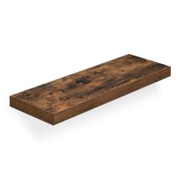 Hylde i tr� - v�gh�ngt tr�hylde - rustik brun v�ghylde 60 x 20 cm