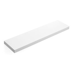 Hylde i tr� - v�gh�ngt tr�hylde - hvid v�ghylde 80 x 20 cm