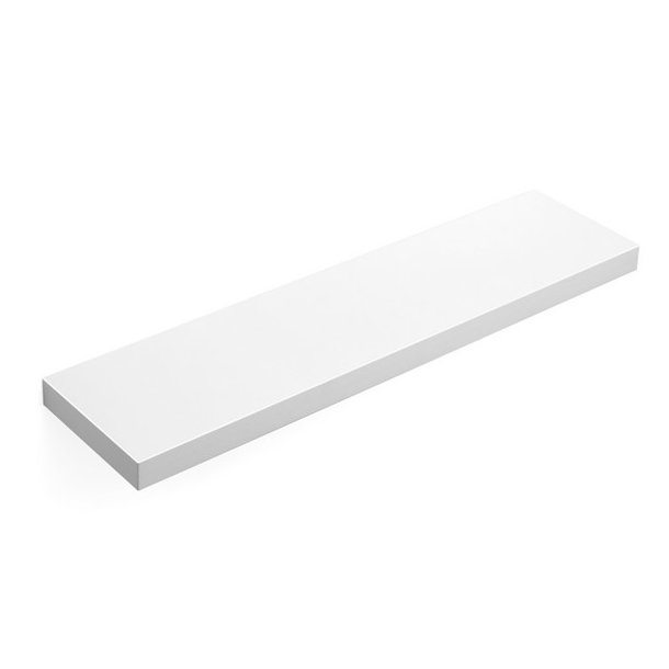 Hylde i tr� - v�gh�ngt tr�hylde - hvid v�ghylde 80 x 20 cm