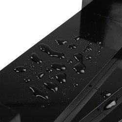 Hylder i tr� - 3 v�gh�ngte sv�vende tr�hylder - sorte v�ghylder