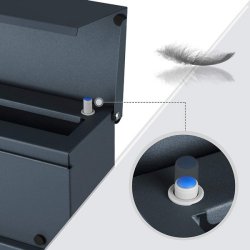 Brevkasse med avisr�r - v�gh�ngt postkasse - antracit brevkasse