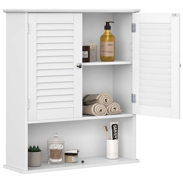 Badevrelsesskab - vghngt skab - vgskab - hvid 60 x 20 x 70