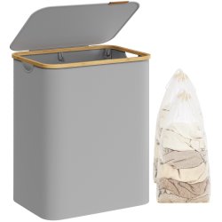 Vasket�jskurv med 2 rum - 2 vasket�jsposer - 130 liter - gr�