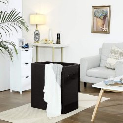 Vasket�jskurv med 2 rum og vasket�jspose - 142 liter - sort