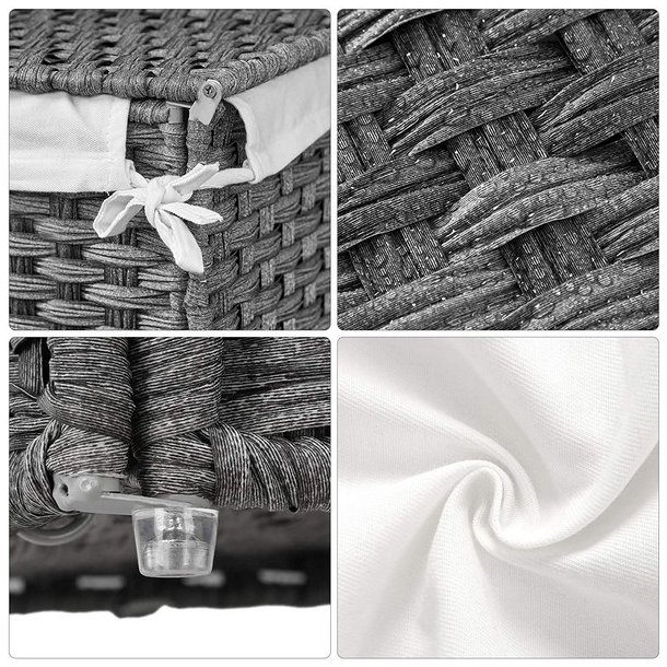 Vasket�jskurv med vasket�jspose - 90 liter - gr� vasket�jskurv