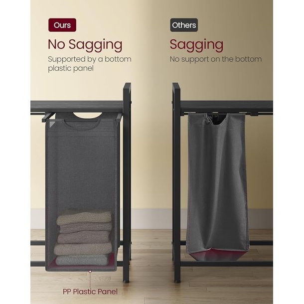 Vasket�jskurve med 4 rum - 4 vasket�jsposer - gr�