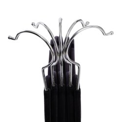 T�jb�jler i velour med skridsikker buksestang - 20 stk sort