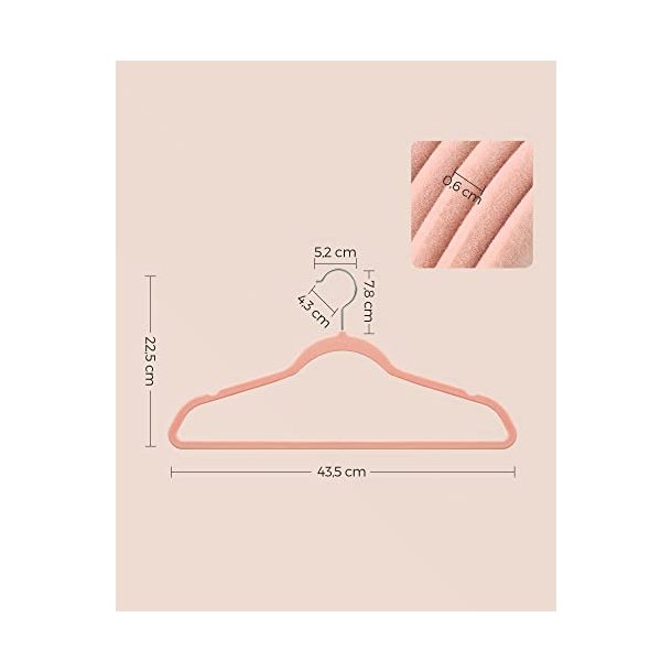 T�jb�jler i velour med skridsikker buksestang - 30 stk pink