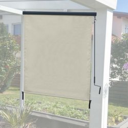 Vertikalmarkise 250 x 140 cm - creme beige lskrm og lsejl