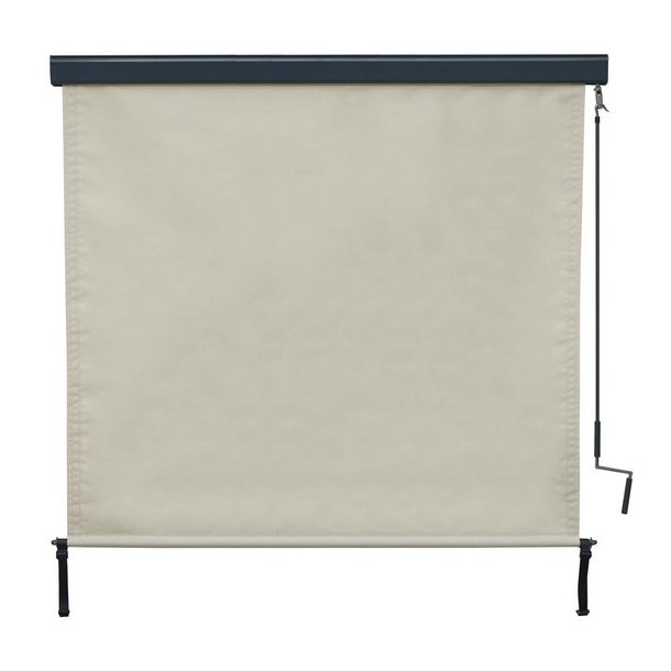 Vertikalmarkise 250 x 180 cm - creme beige lskrm og lsejl