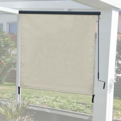 Vertikalmarkise 250 x 180 cm - creme beige lskrm og lsejl