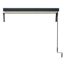 Vertikalmarkise 250 x 180 cm - creme beige lskrm og lsejl