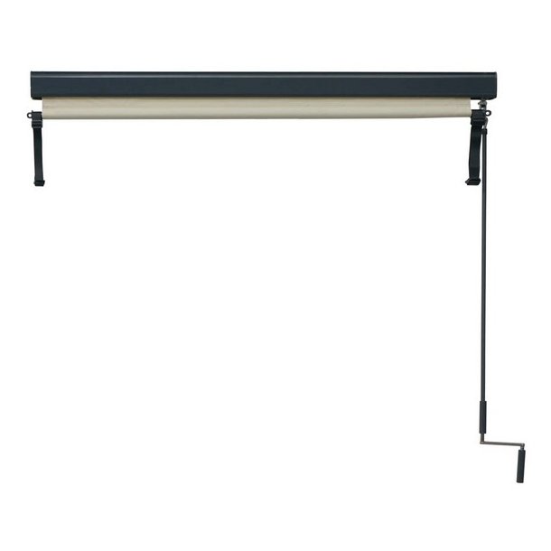 Vertikalmarkise 250 x 180 cm - creme beige lskrm og lsejl
