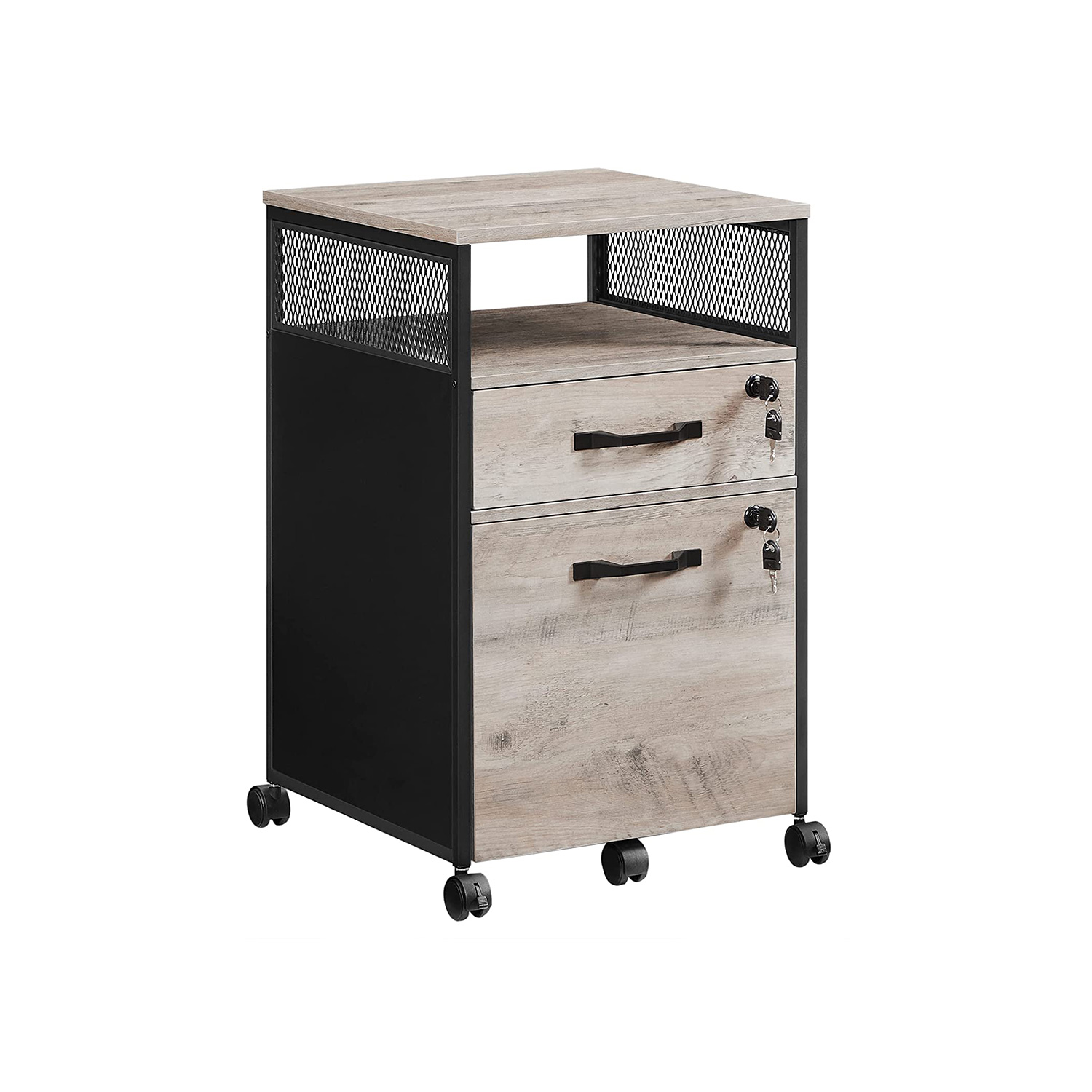 Arkivskab - sidebord og sengebord - grå beige (greige) 42x44x69