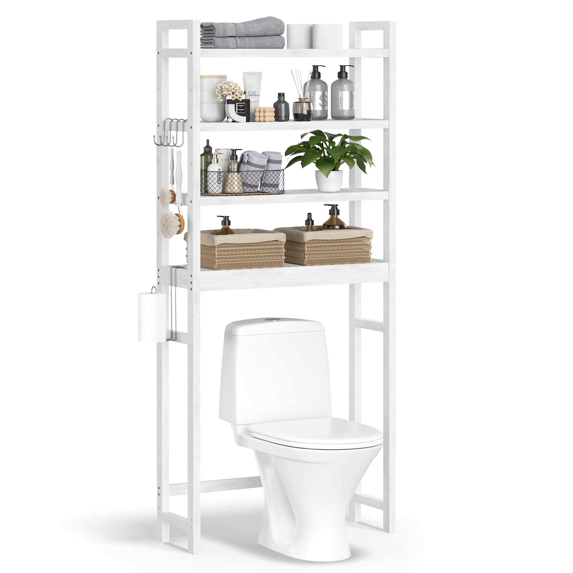 Badeværelsesreol - reol til badeværelse over toilet/vaskemaskine
